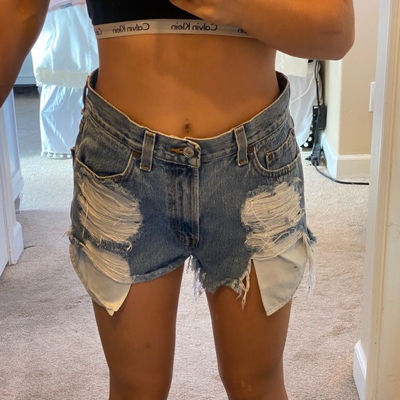 Vintage Levi High Waisted Shorts - Picture 3 of 5